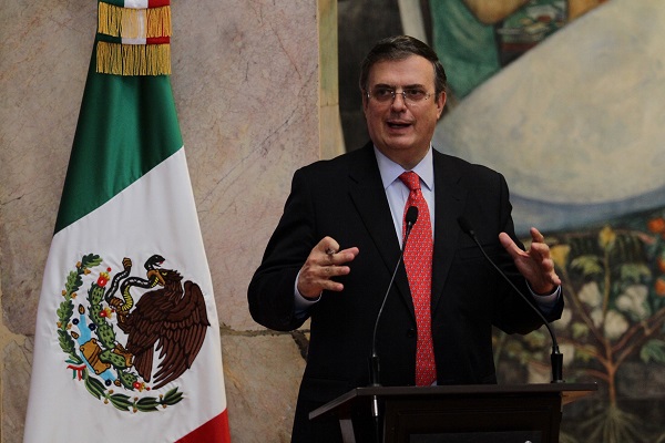 Está previsto que Ebrard se encuentre mañana miércoles con el secretario de Estado de EU, Mike Pompeo. Foto: Notimex